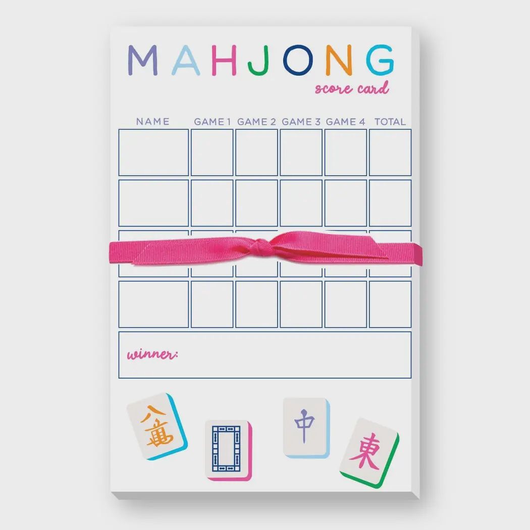 Mahjong Scoring Pad