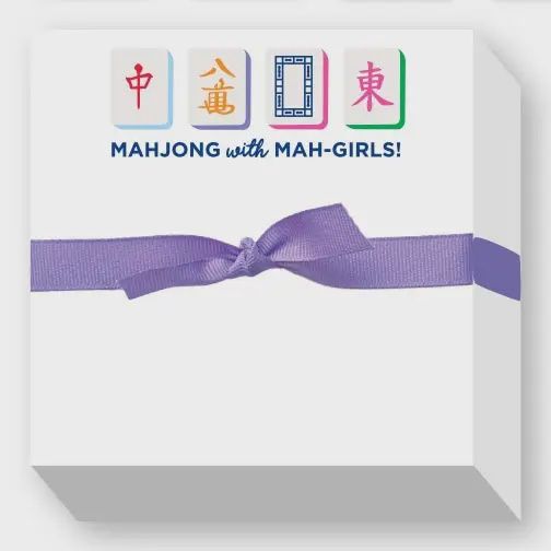 Mahjong with Mah Girls Chubbie Notepad
