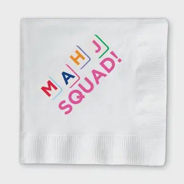 Mahj Squad Cocktail Napkin
