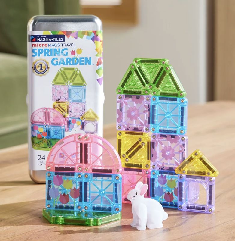 Magna Tiles, Spring Garden Travel Set