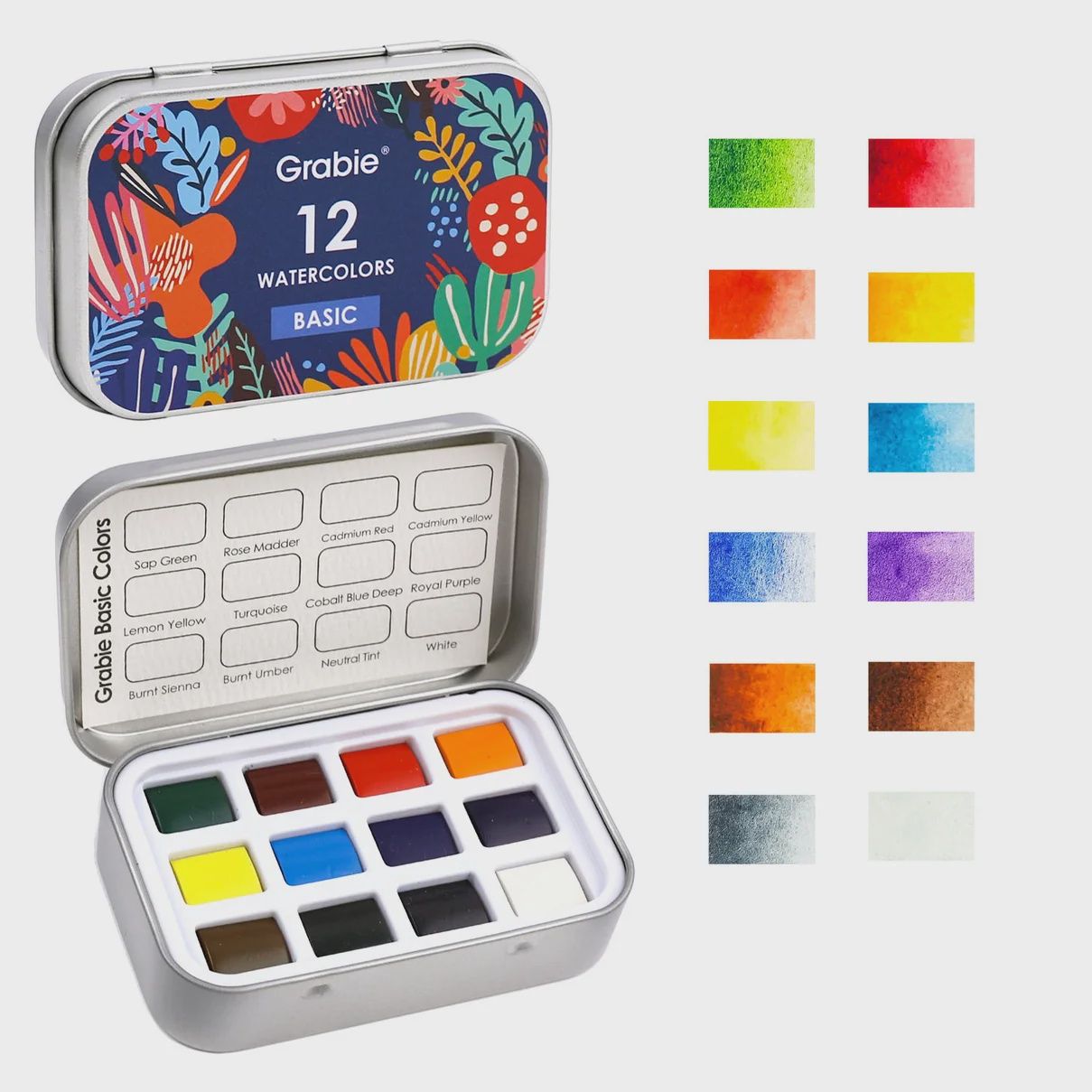 Watercolor Pocket Set w Brush, Essential