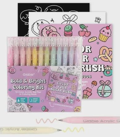Bold &amp; Bright Coloring Kit, Sugar Rush