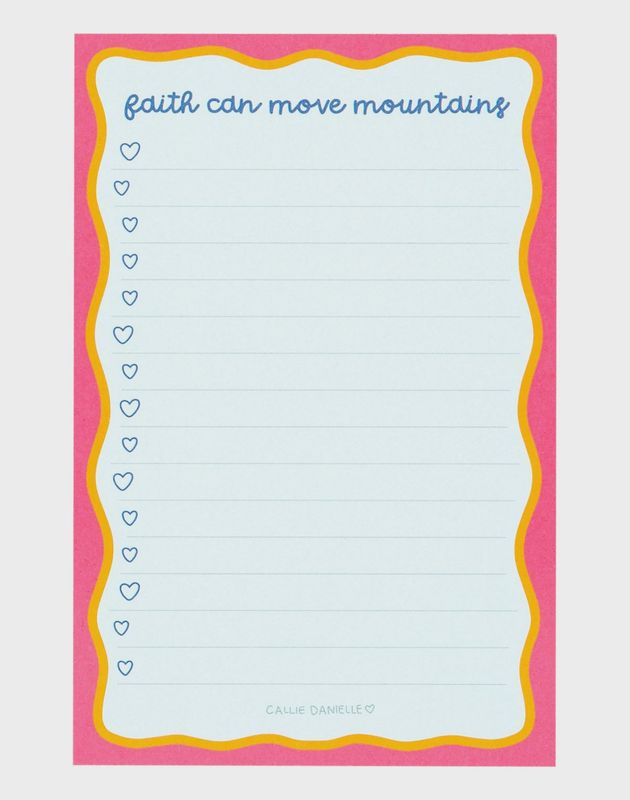 Faith Can Move Mountains Notepad