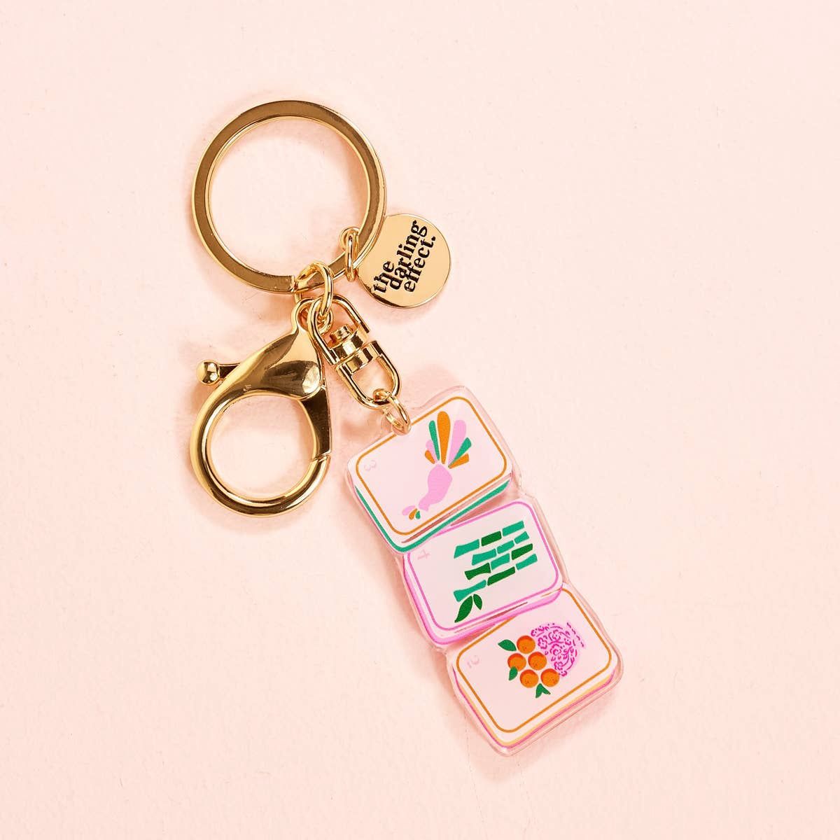 Acrylic Keychain, Design: Mahjong