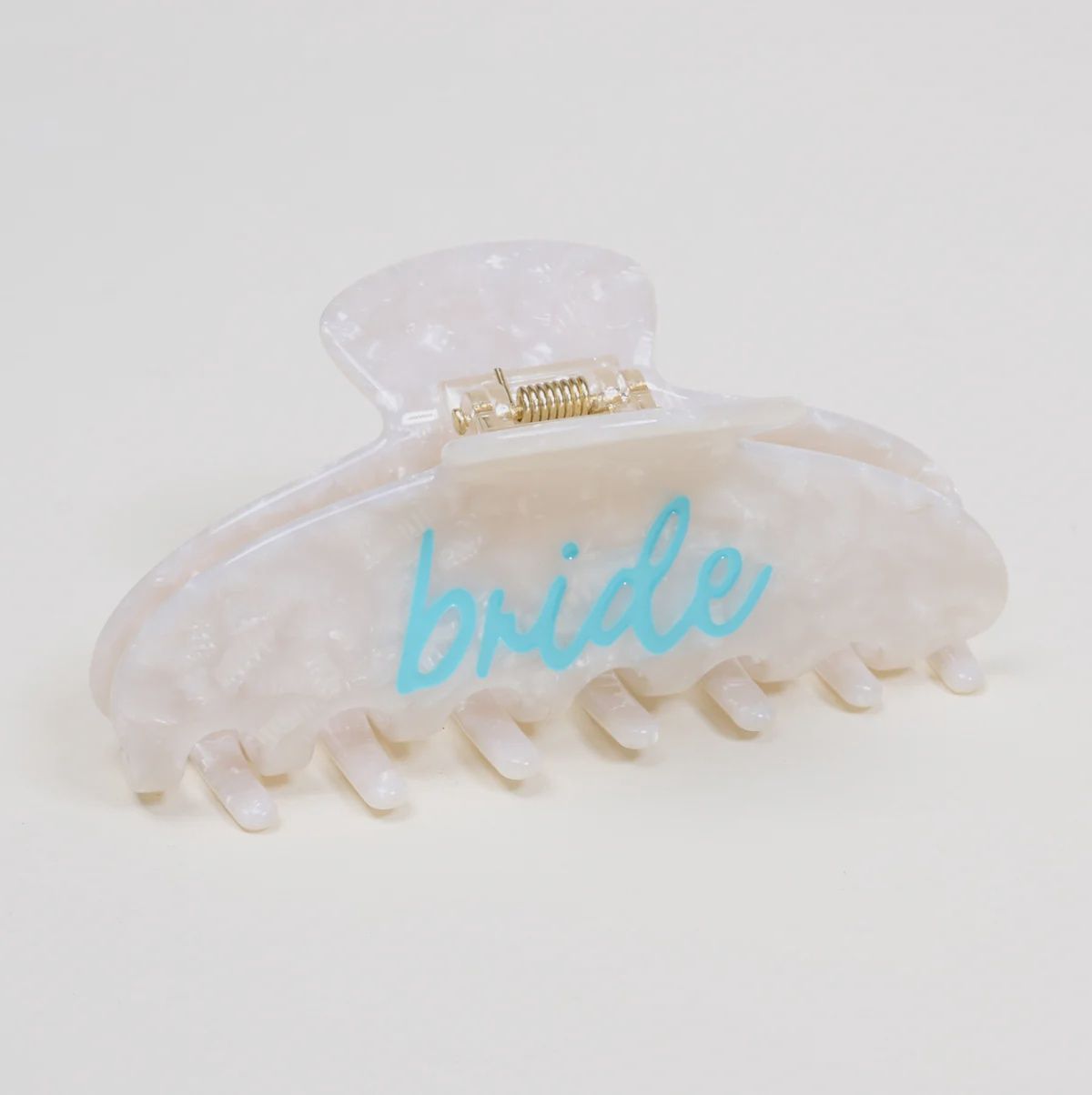 Word Up Claw Clip, Design: Bridal