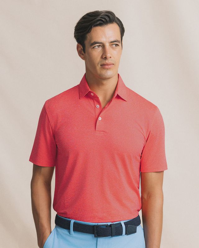 Coastal Breeze Heather Polo