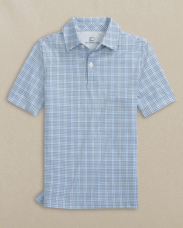 Youth Driver Plaid Polo