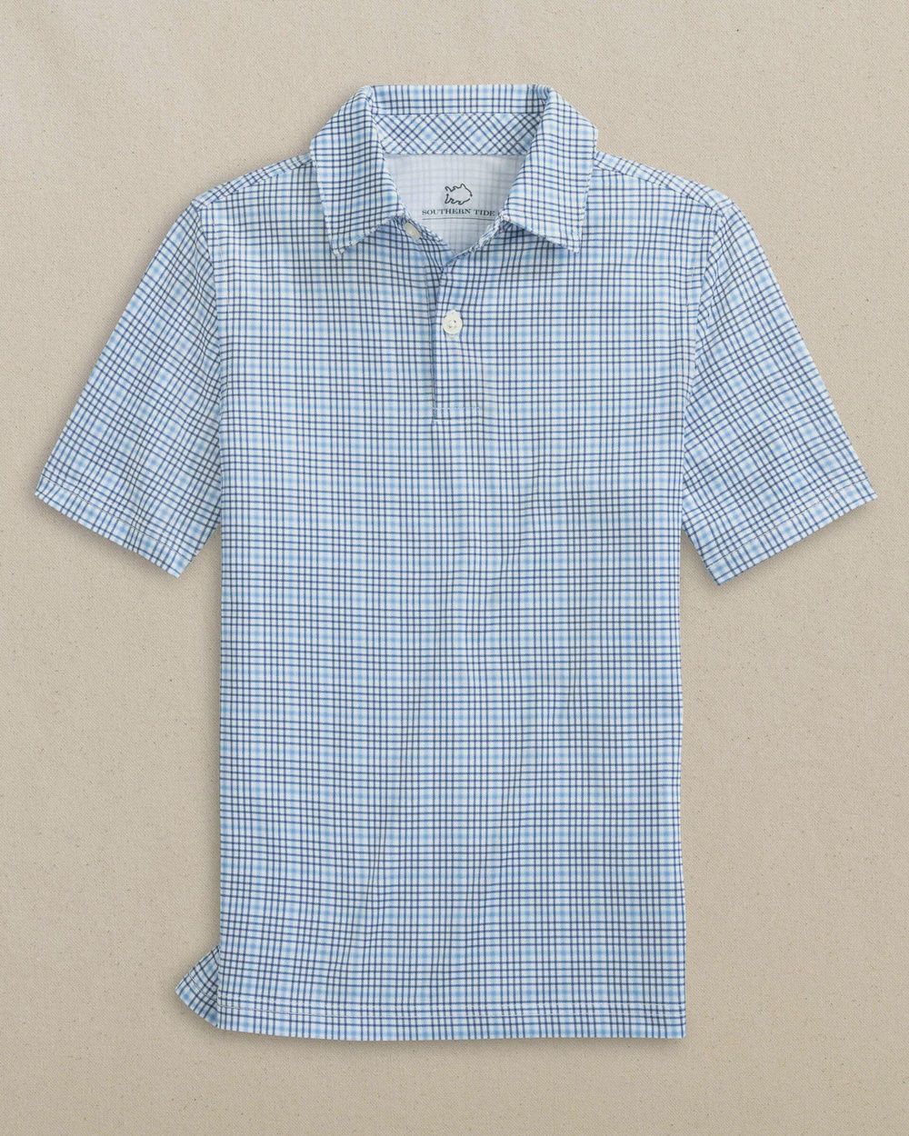 Youth Driver Plaid Polo, Size: YXS