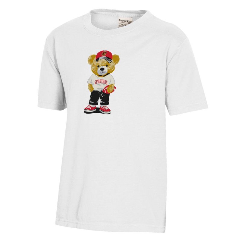 Comfort Wash Youth Football Bear Tee 26