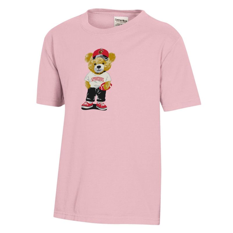 Comfort Wash Youth Football Bear Tee 26