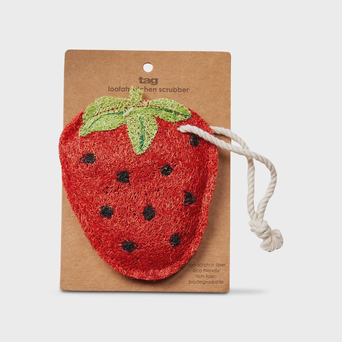 Strawberry Loofah Scrubber
