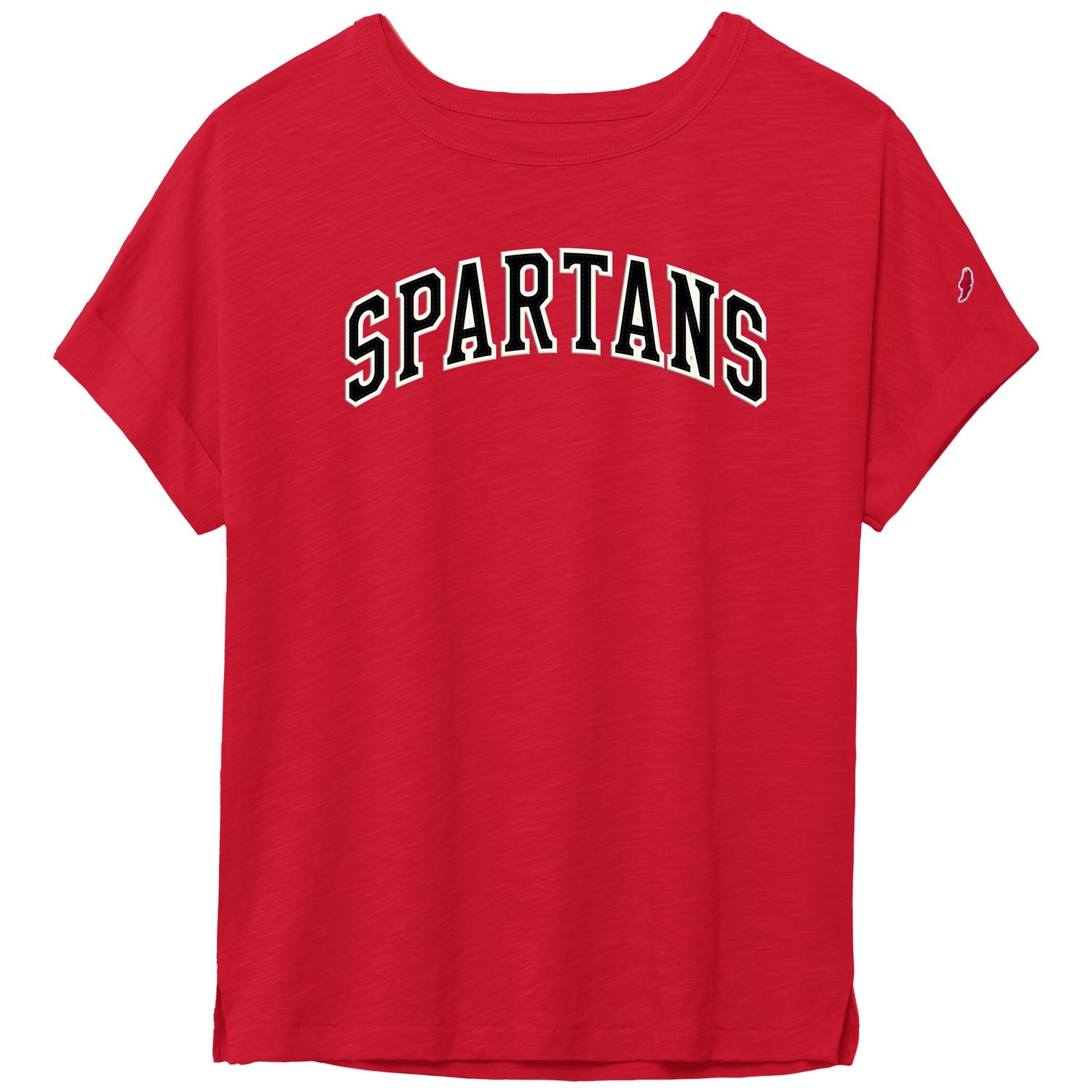 Women's Slub T-shirt 26, Color: Red, Size: AS