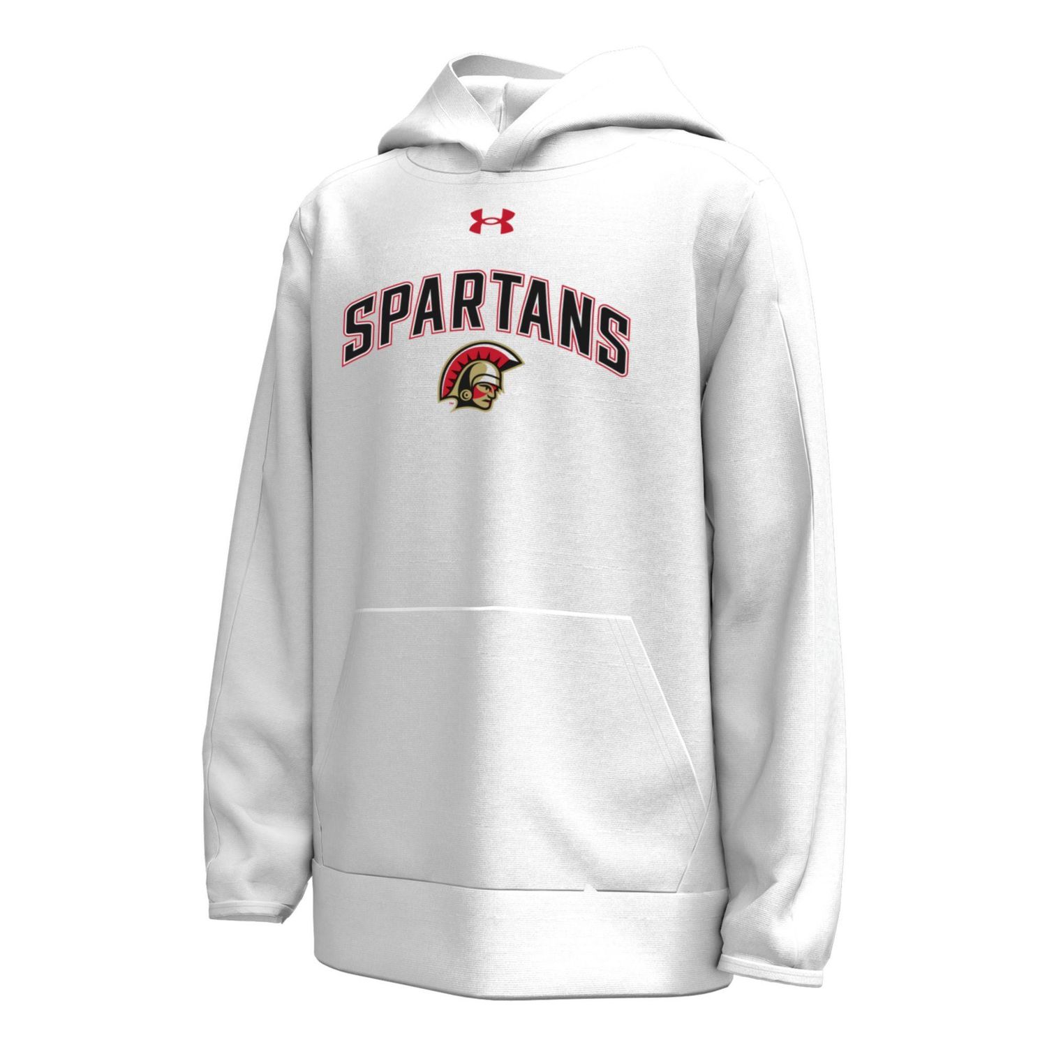 Youth Armour Fleece Hood 26, Color: White, Size: YS