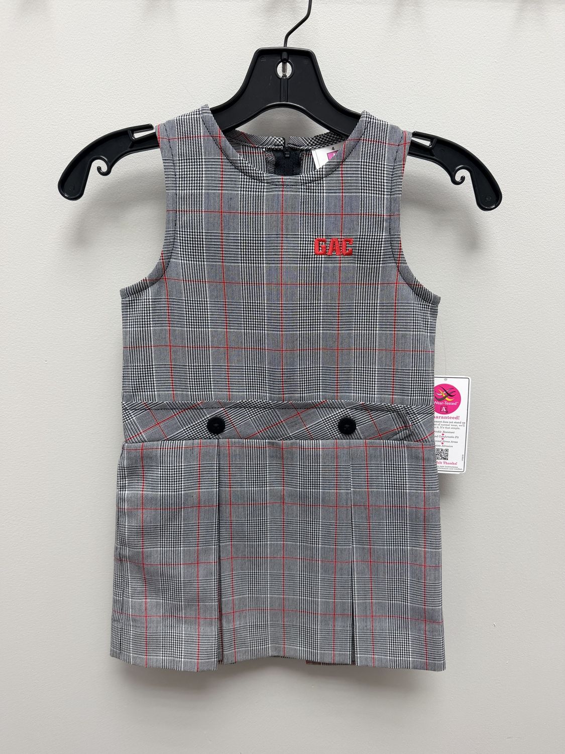 Uniform Plaid Jumper, Size: 2