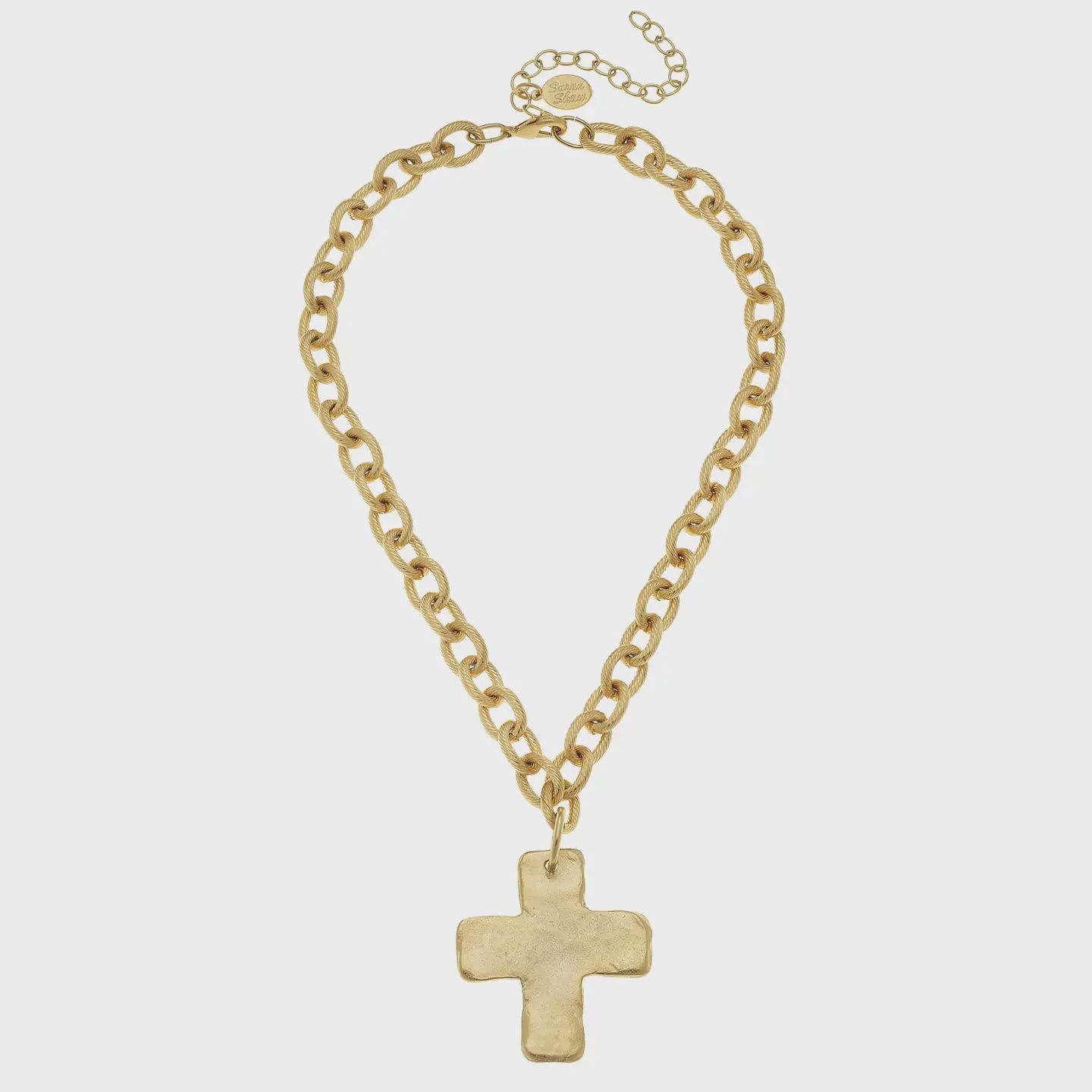 Gold Cross Necklace, 3431