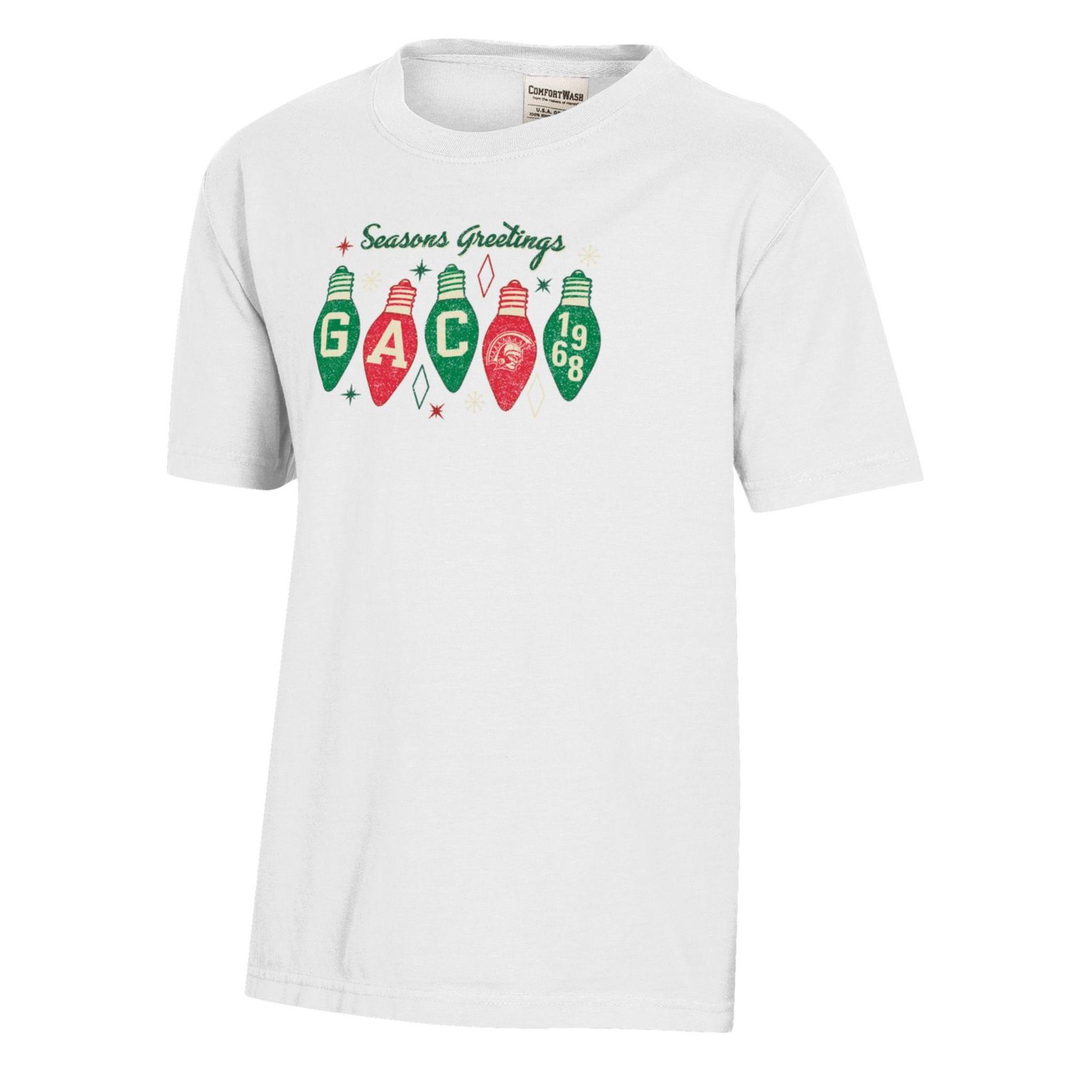 Christmas Light Youth T-shirt 26, Color: White, Size: YXS