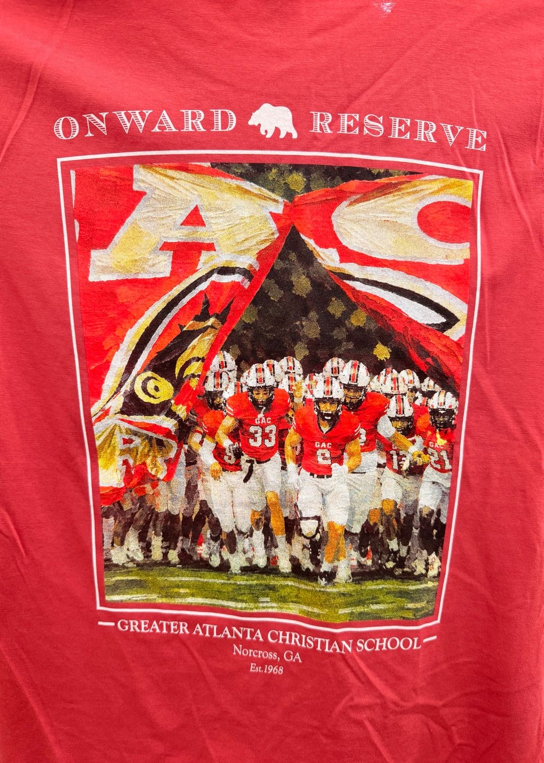 Onward Reserve Football T-shirt 26, Color: Washed Red, Size: AS