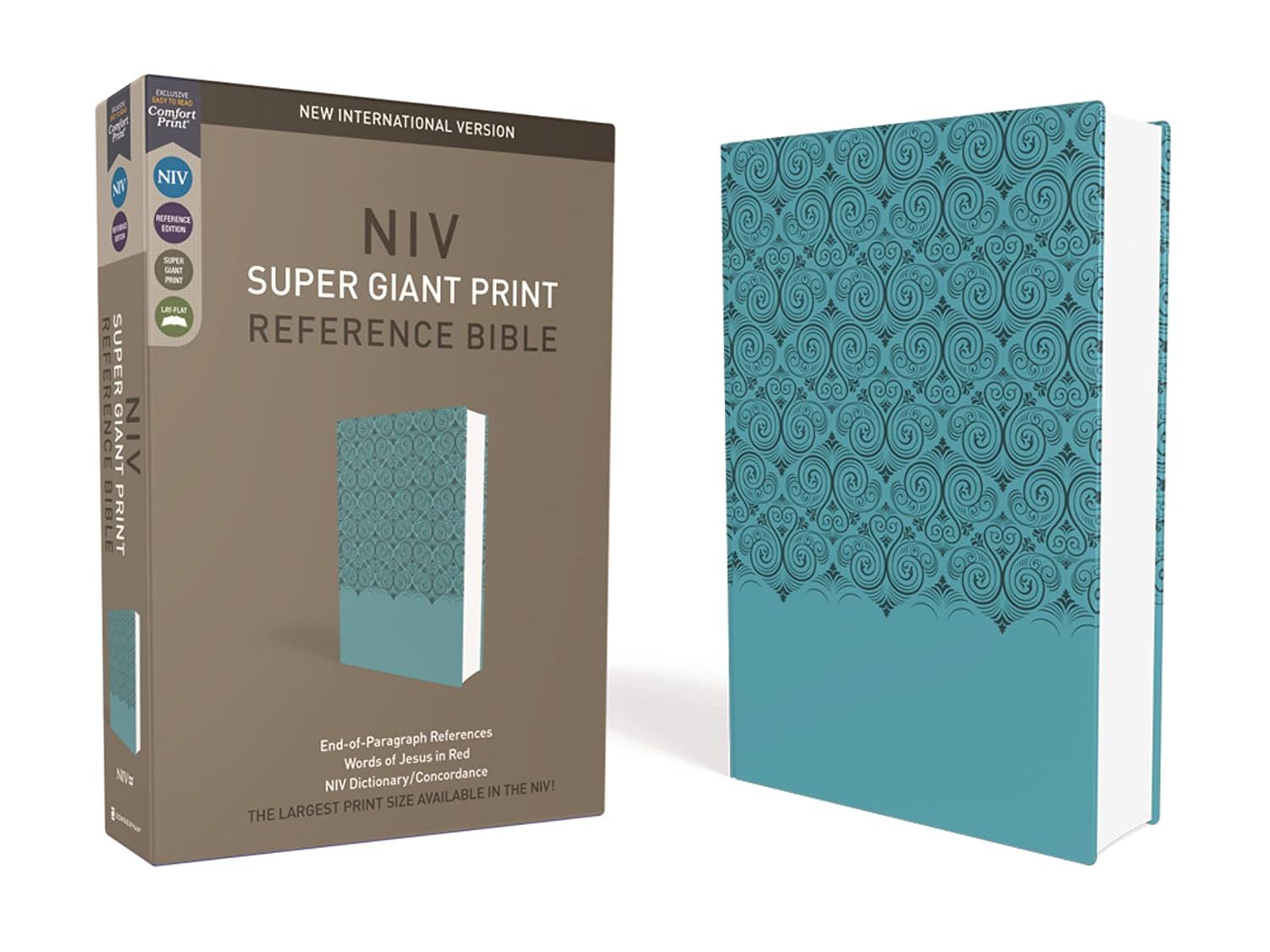 NIV Super Giant Print Reference Bible - Teal