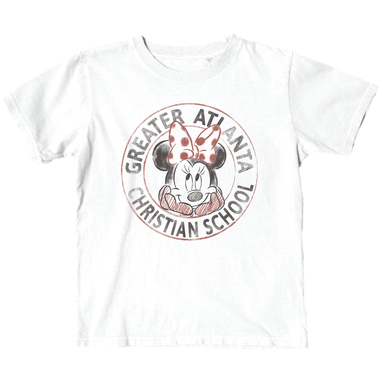 Youth Minnie Mouse T-shirt 26, Color: White, Size: YXS