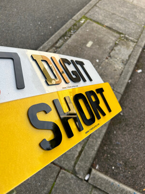 7 Digit Short Number Plates (18&quot;)