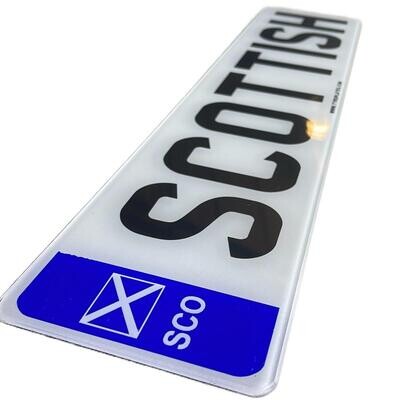 Scottish Badged Number Plate