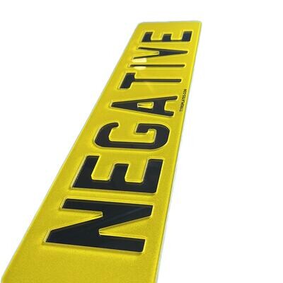 Negative Gloss Black Number Plates