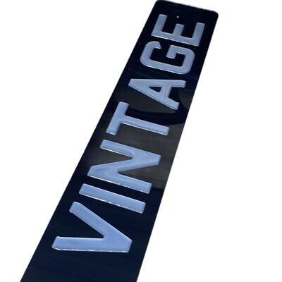 Vintage Gel Number Plates