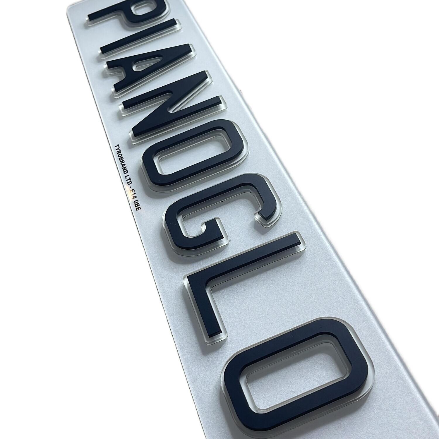 Staggered Piano Glow Plate (GLOW IN THE DARK) SHOW PLATES