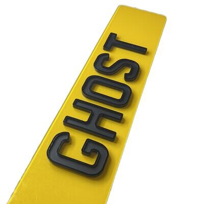 Pair 4D Ghost Number Plates