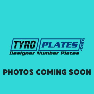 Pair Staggered Matte Number Plates