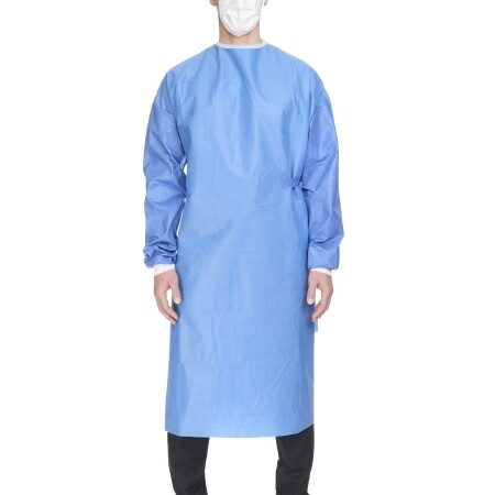 Surgical Gown Blue Sterile McKesson XLg. 1 Case of 28