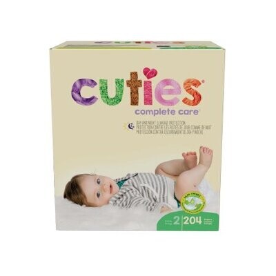 Diaper First Quality Brand Baby Complete Care Unisex Disposable. 204/Diapers. Size 2 (12 to 18 lbls)