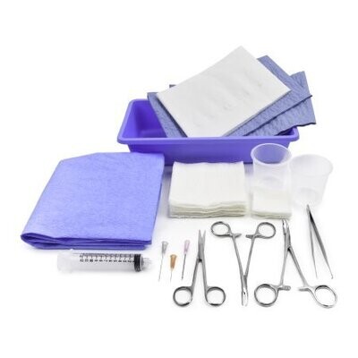 Laceration Tray Sterile (McKesson). 2 kits
