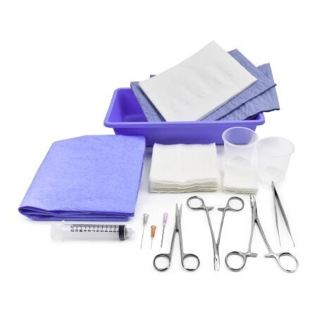 Laceration Tray Sterile (McKesson). 4 kits