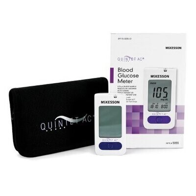 Glucometer QUINTET AC® 5 Second Results Stores up to 500 Results No Coding Required. 20/meters