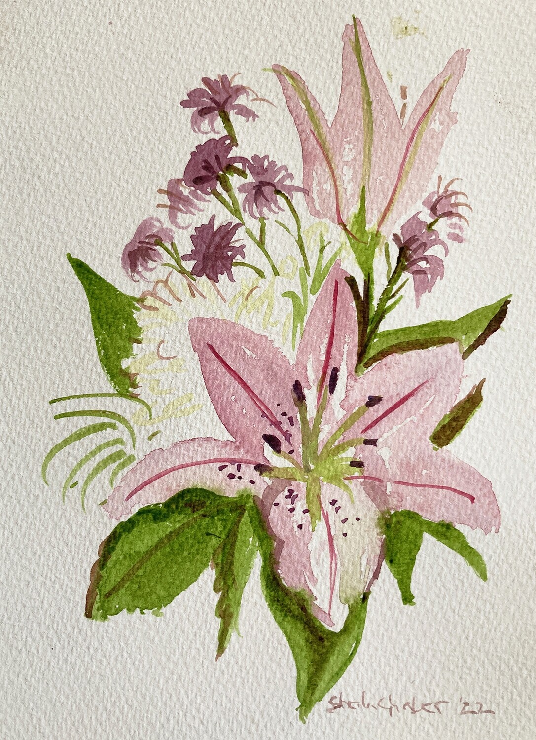 PRINT- LILIES 2- 2022