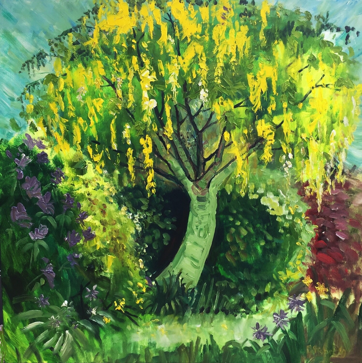PRINT-. LARGE LABURNUM - 2019