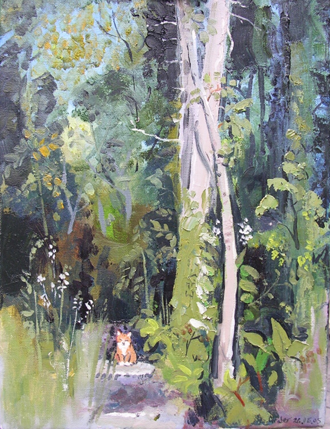 PRINT-SILVER BIRCH and DJ