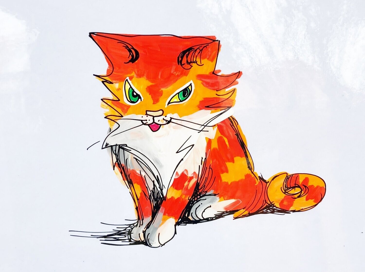 PRINT- I AM THE CAT WHO WALKS BY HIMSELF