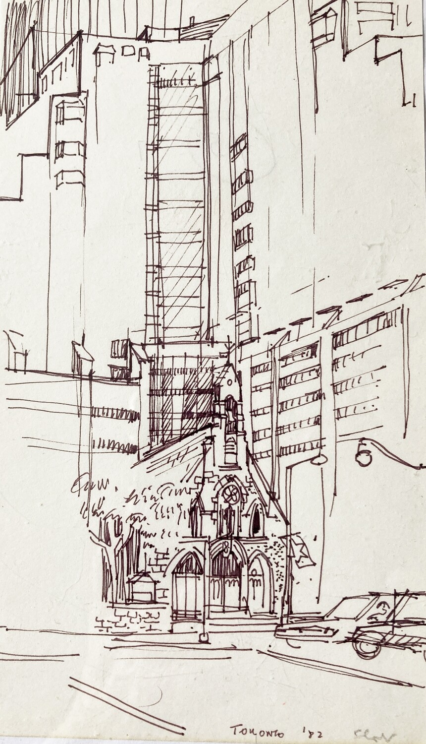 PRINT-  TORONTO OLD AND NEW