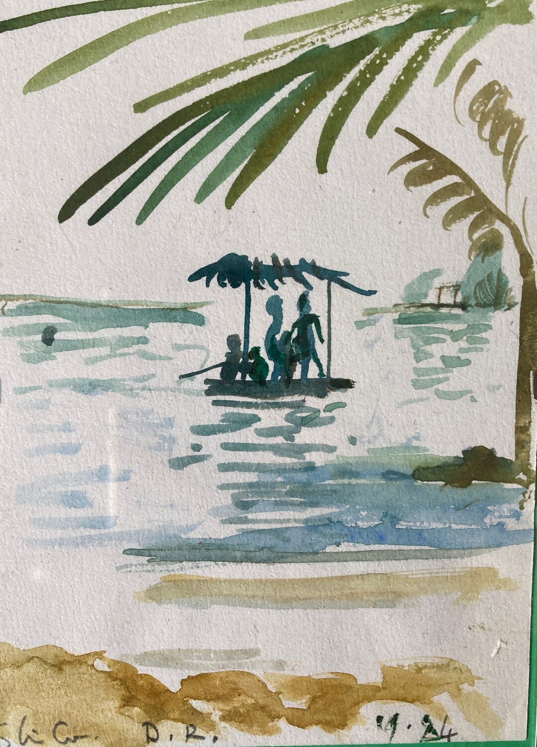 PRINT- DOMINICAN REPUBLIC -RUM BAR- afloat- 2004