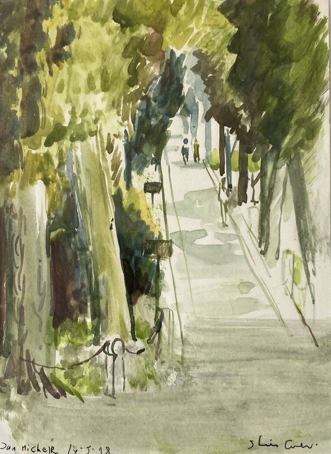 PRINT-- VENICE SAN MICHELLE CEMETERY- 1996