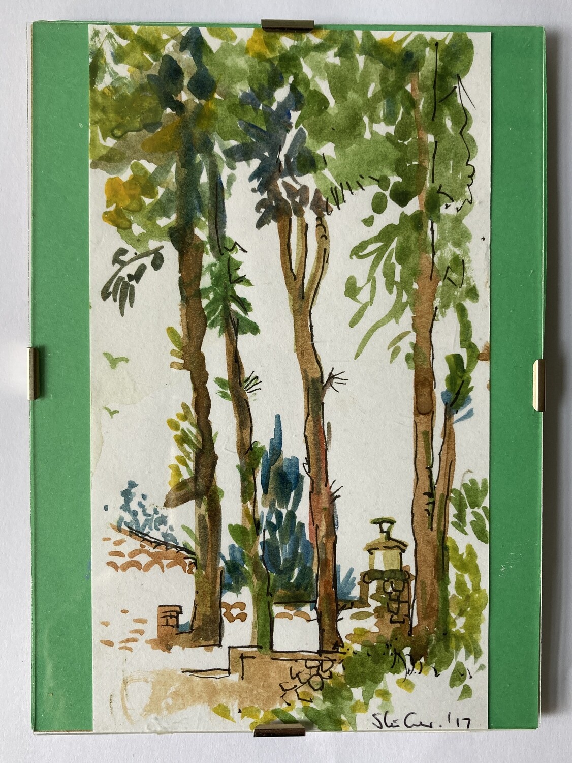 ORIGINAL-SPAIN LA CARIHUELA  PARK WITH TREES