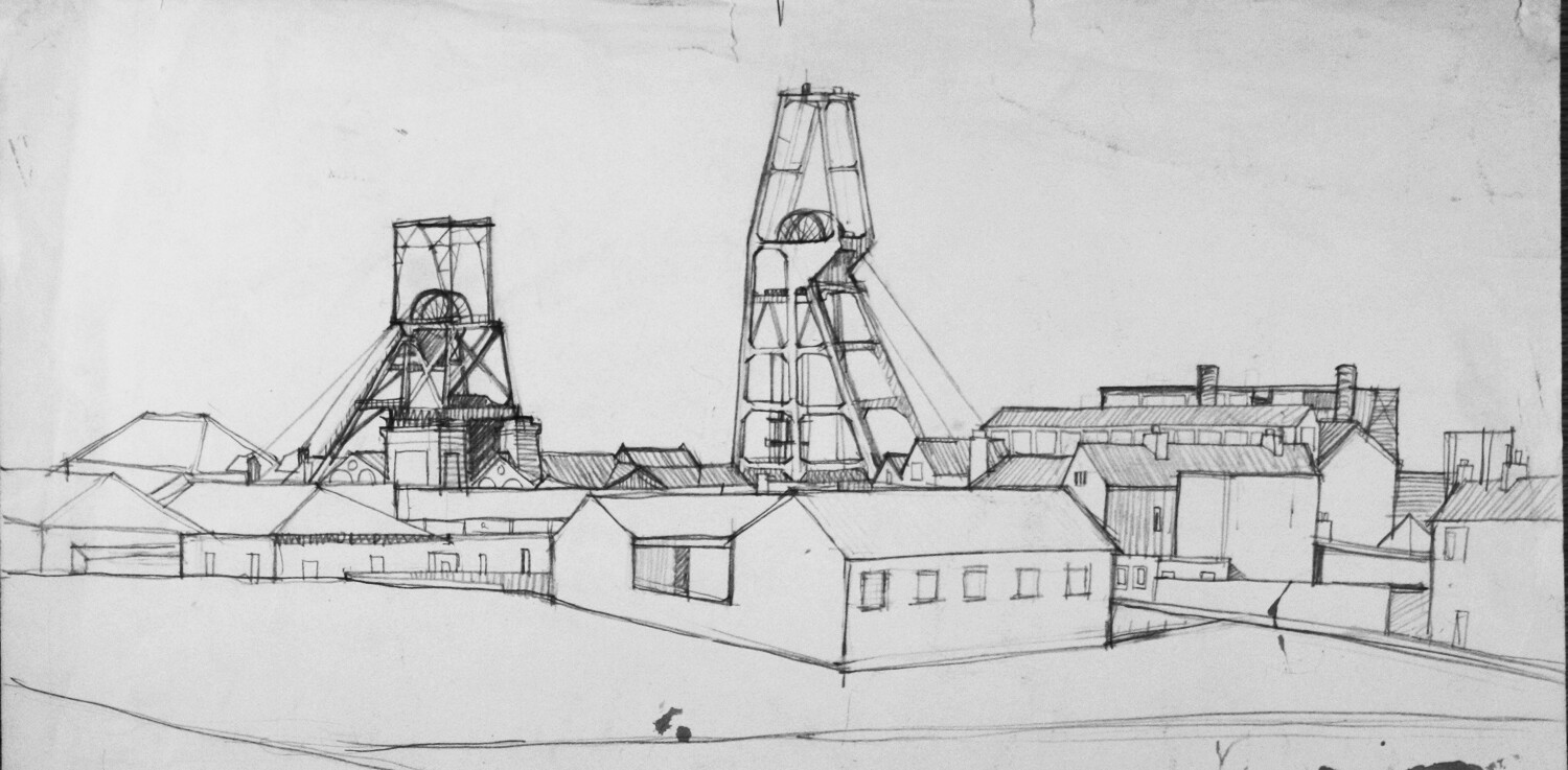 PRINT- - WHITBURN COLLIERY 1958