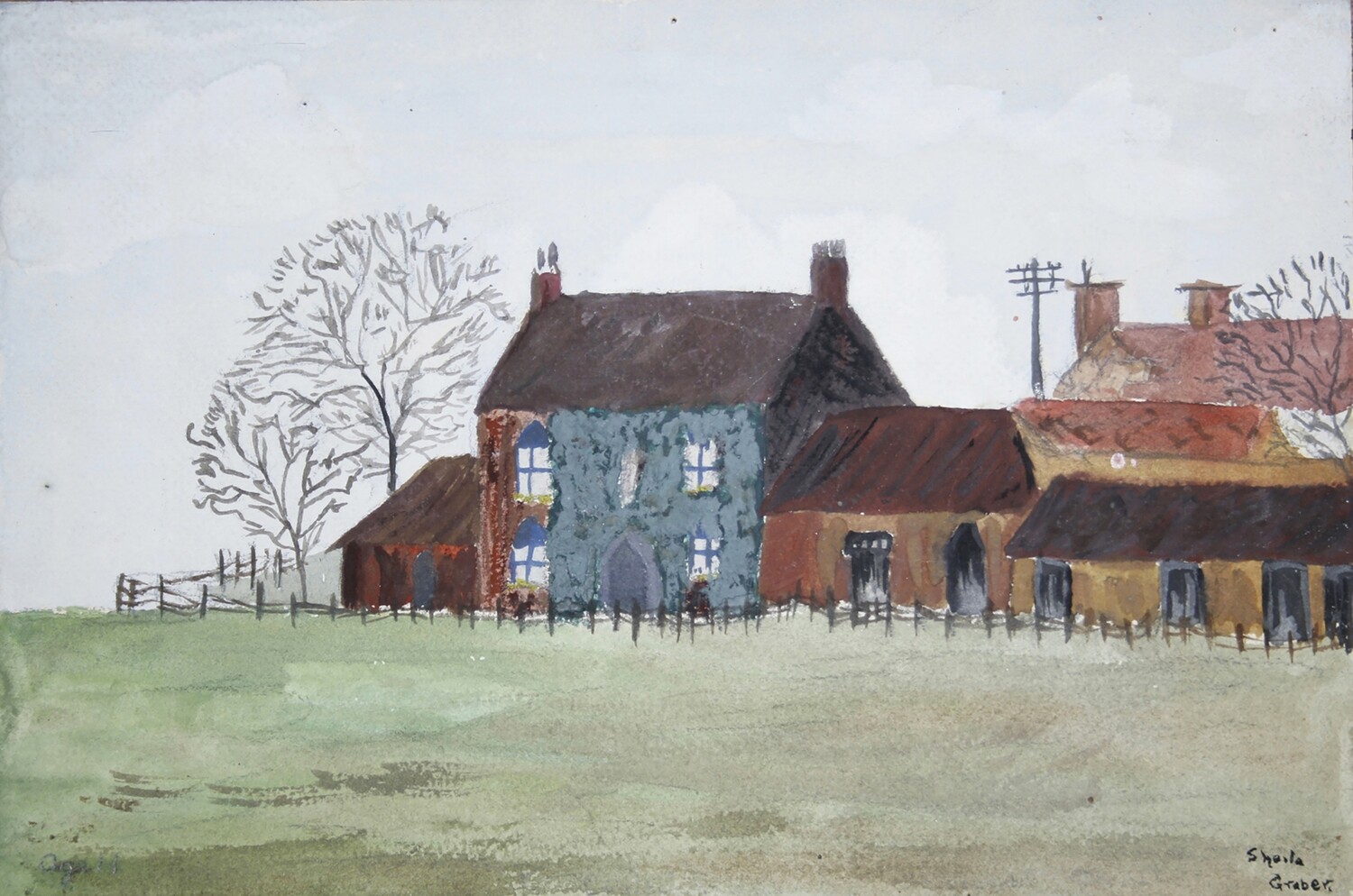 PRINT--COLLEYS FARM 1951