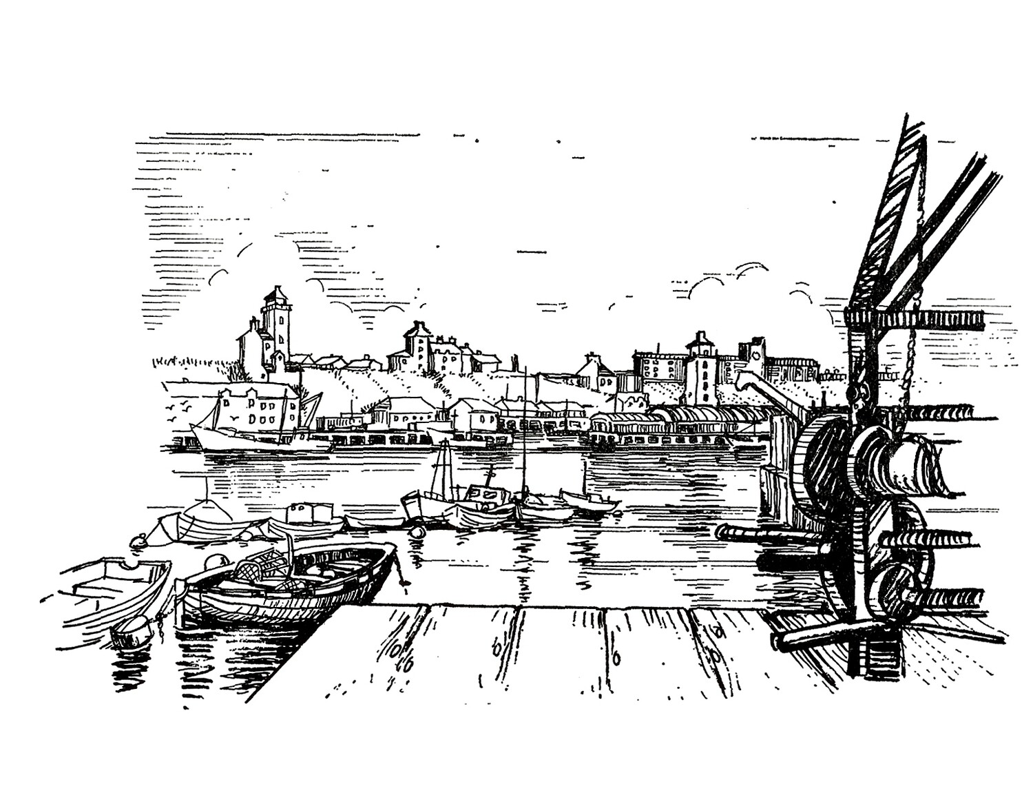 PRINT-NORTH SHIELDS FISH QUAY