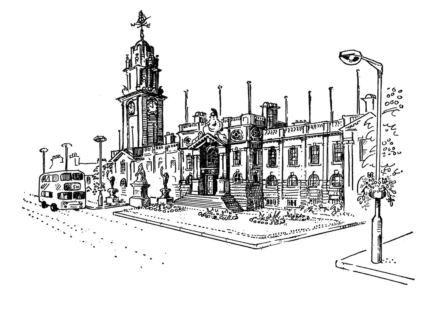 PRINT- NEW TOWN HALL SOUTH SHIELDS