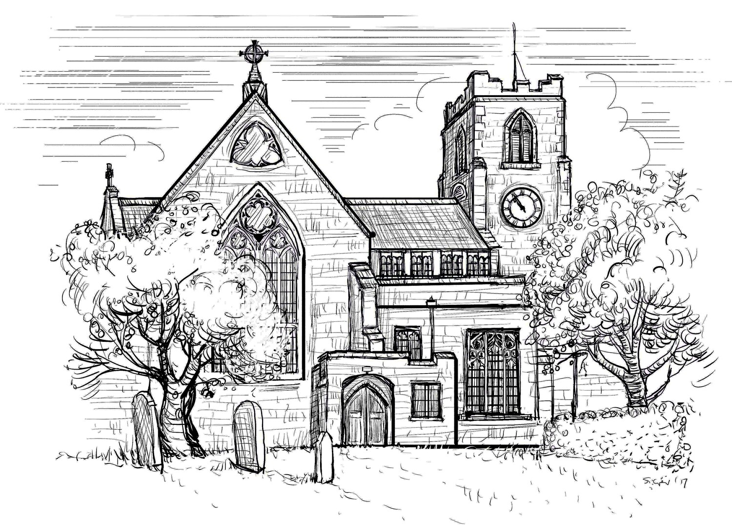 PRINT-SUNDERLAND MINSTER 2017