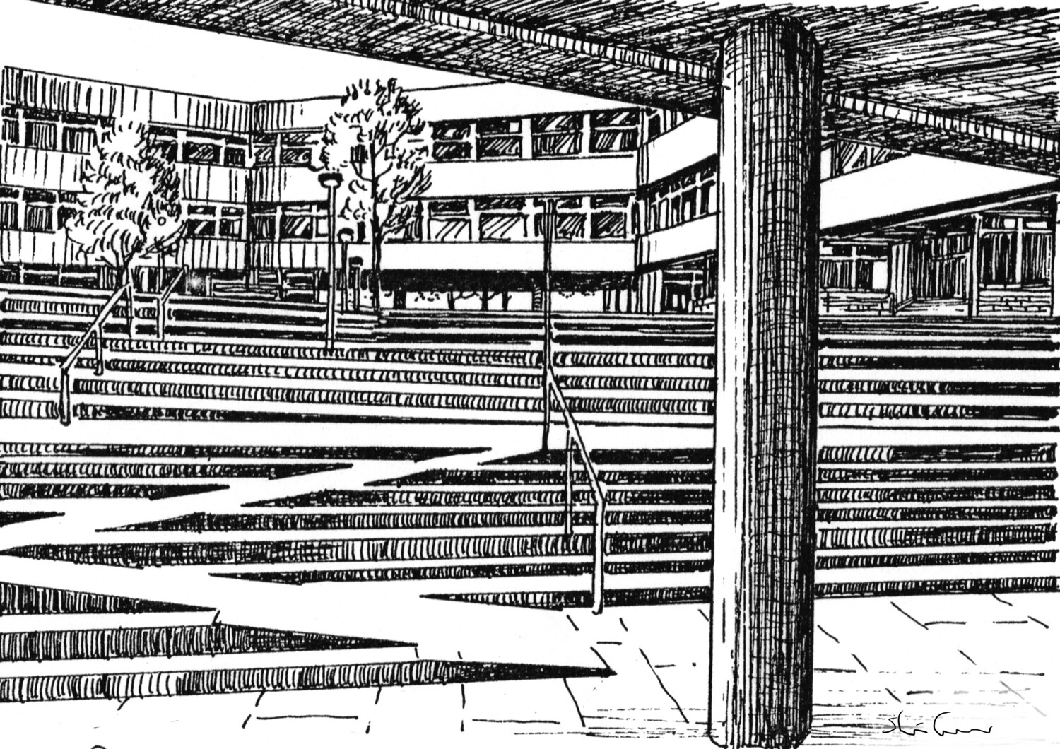 PRINT- SUNDERLAND CIVIC CENTRE 1988