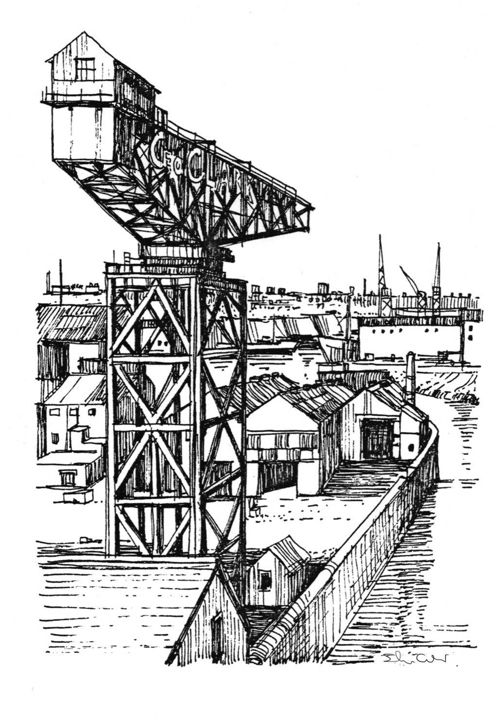 PRINT-_DOXFORDS SHIPYARD _SUNDERLAND&#39;86